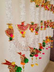 Meilleure vente superbe décoration murale de porte/perroquet Gajra suspendu/toran pour la décoration de diwali de fête de mariage - Product Image 3