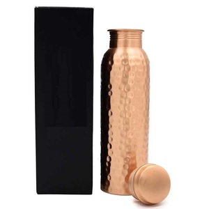 Reusable Copper <b>Water</b> <b>Bottle</b> | Zero Plastic | Ideal for Fitness Enthusiasts Copper <b>Bottle</b> With SS Lid and Square Box - Product Image 4