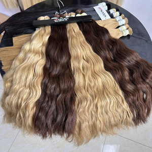 Extensions de cheveux en vrac 100g Prix de gros Cheveux humains vierges vietnamiens de toutes les couleurs 60 cm - Product Image 1