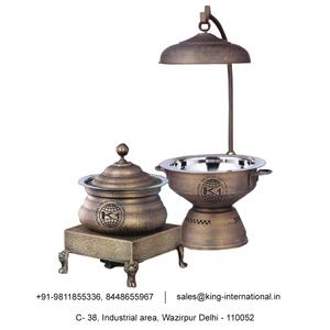 Cuivre pur chauffe-plats Buffet équipement hôtel Restaurant cuisine équipement grande capacité en acier inoxydable Roll Top hydraulique - Product Image 6