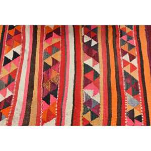 Turkish Rug, <b>Runner</b> 3.1x9.9 ft Rug, <b>Red</b> Floral Rug - Product Image 4