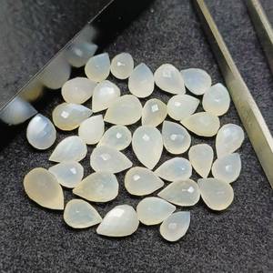 พลอยมูนสโตนทรงหยดน้ำธรรมชาติ ขนาด 3x5 ถึง 7x4.5 มม. คริสตัลทรงหยดน้ำสำหรับทำเครื่องประดับและงานฝีมือ - Product Image 2