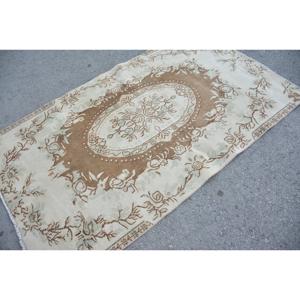 Alfombra Vintage de 4.2x7.2 pies, Alfombra Persa Turca Marrón - Product Image 2