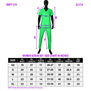 Tenues d'infirmière Blaze Fight Wear à col montant, ensembles de blouses d'hôpital à manches courtes en sergé polyester/coton, unisexe, OEM - Product Image 6