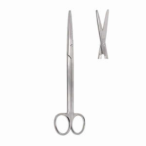 Medical Operating <b>Scissor</b> Straight and <b>Curved</b> <b>Scissors</b> 5.5" Cat Foot Design Paper Coated Surgery <b>Scissor</b> Orthopedic - Product Image 2
