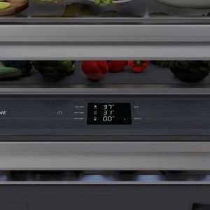 Refrigerador Zline GRBITZWM72MB Autograph Edition de 72 Pulgadas con Puerta Francesa, Blanco Mate, 39.6 Cu. Congelador inferior eléctrico empotrado - Product Image 2