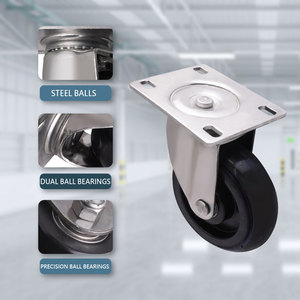 Le caoutchouc résistant de roulette de rouleau de pouce de CCE 6x2 roule l'utilisation industrielle - Product Image 4