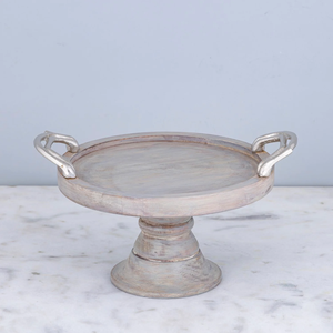 2025 Hot Selling Wooden <b>Serving</b> Platter Stand Dinnerware Pedestal <b>Serving</b> Wooden <b>Bowl</b> - Product Image 1