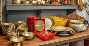 Bandeja decorativa para servir de latón martillado con forma de estrella, juego de diseño atractivo de último diseño, bandeja con forma de cuenco de Sheeri handicrfats - Product Image 5