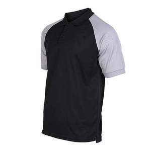 Polo de punto informal para hombre, Camiseta de punto de algodón de talla grande, polo deportivo liso en blanco para golf para hombre - Product Image 1