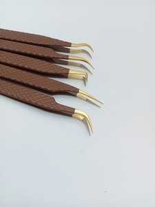 Pinzas de Extensión de Pestañas Sevmek Quirúrgicas, Personalizadas, con Punta de Fibra, Duraderas, de Precisión, Antiestáticas, de Alta Calidad, de Acero Inoxidable, con Punta de Diamante - Product Image 6