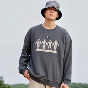 Top Qualité Usine Collection Hommes Sweats En Gros Prix Sweat Personnalisable Impression Logo Hommes Sweat - Product Image 6