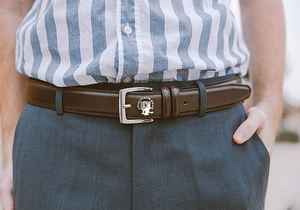 UNIQUE GYM WEAR - Cinturón de Cuero Genuino Reversible con Hebilla de Acero de Alta Calidad para Hombre, Colección Casual de Última Moda, Venta al Por Mayor Personalizada - Product Image 6