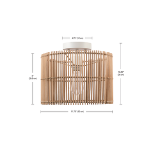 Set di lampade a sospensione in rattan più economico paralume in rattan di colore naturale per interni Derco made in Vietnam - Product Image 4