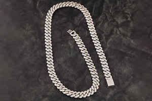 Cadena de Diamantes Cultivados en Laboratorio, Estilo Hip Hop, Chapada en Oro, Unisex, Regalo de Boda y Aniversario - Product Image 3