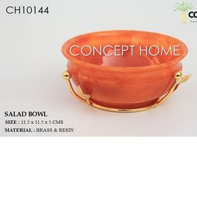 Support en métal doré pour décoration de mariage japonais avec bol de forme ronde en acier inoxydable - Product Image 1