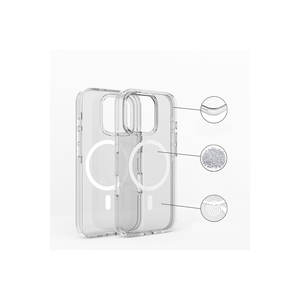 Coque de protection transparente Netzy SAFA Crypto pour iPhone 13 Pro Max compatible MagSafe, coque INS pour iPhone 16 Pro - Product Image 4