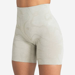 Nouveau Logo Personnalisé en Gros Femmes Scrunch Board Shorts Fitness Gym Yoga Taille Haute Sans Couture Respirant Workout Shorts - Product Image 1