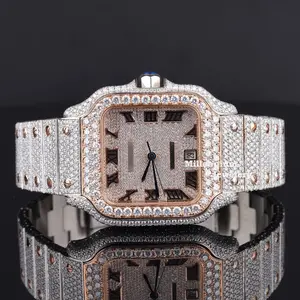 Redelijke Prijzen Moissanite Iced Out Horloge Met Luxe Ontworpen En Moderne Stijl Mannen Dragen Horloge Door Indiase Exporteurs