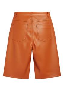 Pantalones Cortos de Cuero Genuino Personalizados para Hombre con Bolsillos Delanteros Dobles con Cremallera, Corte Ajustado, Modernos y Casuales - Product Image 3