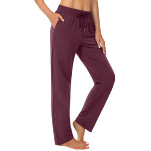 Pantalones de mujer de Color sólido de cintura alta con servicios OEM Streetwear estilo Hip Hop diseño personalizado señoras pantalones de chándal Casuales - Product Image 5