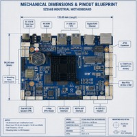 Écran tactile intégré à faible coût Ckd Solution Rk3568 Core Board Android Linux Carte de développement industriel Led Tv Carte mère