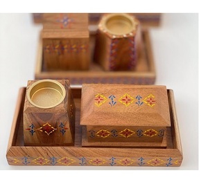 Natural <b>Wood</b> Creative Incense Stick Holder Classic Wholesale Home Fragrance Ash Catcher for Home Decor Meditation Made in India - Product Image 6