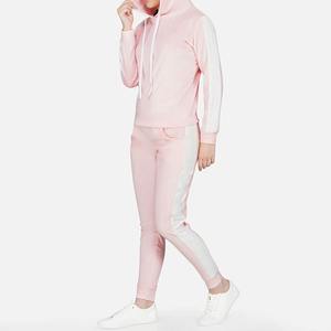 Chándal para correr para mujer, conjunto transpirable de 2 piezas, chándal para mujer de algodón personalizado disponible OEM - Product Image 4