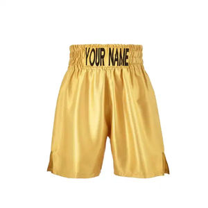 Pantalones Cortos de Boxeo Personalizados de Satén, Pantalones Cortos de Entrenamiento Transpirables de Poliéster con Cintura Elástica para Boxeo, MMA, Kickboxing, Ropa Deportiva - Product Image 2