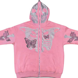 2025 personnalisé hommes surdimensionné pull à capuche Offre Spéciale fermeture éclair complète 100% coton couleur unie conception personnalisée Collection d'automne - Product Image 6