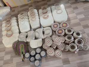 Sac de plage tissé à la main en jacinthe d'eau-Fourre-tout d'été écologique - Product Image 2