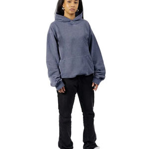 Suéter informal con capucha de algodón 100% de alta calidad para hombre, estilo de pecho de doble línea con logotipo de letra, sudaderas con capucha sueltas para la temporada de primavera - Product Image 2