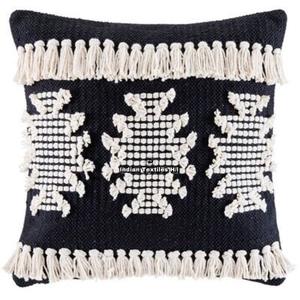 ITHL Black Boho Throw Pillow Covers 18x18 Funda De Almohada tejida a mano y fundas de cojín directo de fábrica al precio más barato. - Product Image 3