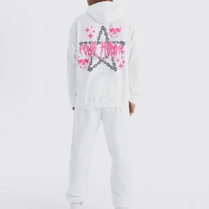 Streetwear pour hommes, survêtement à capuche d'hiver, pantalon de survêtement, ensemble de pantalons cargo respirant, entraînement, loisirs, tenue d'entraînement avec sérigraphie - Product Image 3