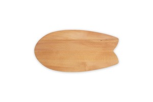 Tabla de cortar queso redondo de madera clásico hecho a mano flores esmaltadas de media mano para cocina uso vegetal al por mayor - Product Image 4