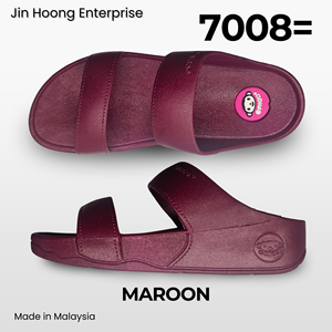 @migo Sandalias Flip-Flop para Mujer 7008= Color Granate, Cómodas, Ligeras, Suela Gruesa Antideslizante, Resistentes al Agua, Tacón de 4cm, Hechas en Malasia - Product Image 2