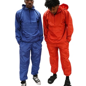 Men <b>Tech</b> <b>wear</b> Windbreaker Tracksuit Set Waterproof Reflective <b>Jacket</b> Pants Streetwear Custom Logo OEM - Product Image 1