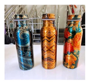 ขวดน้ำ4 Pec สีทองทำมือในวันดาบัดของขวัญส่วนตัวความจุสูง - Product Image 5