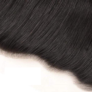 Peluca de cabello humano virgen con cierre Frontal para mujeres negras, color negro Natural, HD, 360 - Product Image 5