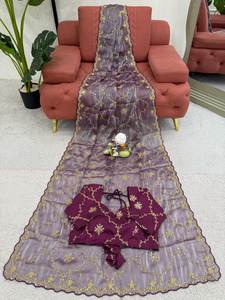 สั่งซื้อผ้าซิมมี่ ชู แบบหนา งานปักดิ้นเลื่อม สองด้าน พร้อมเสื้อโมโนเบนกลอรี สำหรับงานปาร์ตี้ ราคาถูก จำนวนมาก - Product Image 3