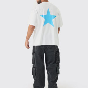 Camiseta Blanca de Cuello Redondo, Personalizada, de Lujo, Talla Grande, 220 g/m², de Poliéster/Algodón, Calidad Premium, Transpirable y de Secado Rápido - Product Image 2