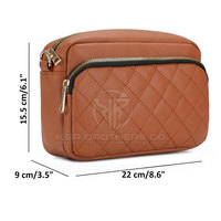 Sac à bandoulière de luxe pour dames avec cuir PU de qualité supérieure et fermeture à glissière durable Mini sac à bandoulière pour femmes à la mode