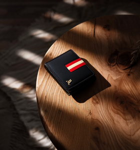 กระเป๋าสตางค์หนังแท้แบบพับสองชั้นบางทำด้วยมือเปิดได้ทุกเพศความยาวสั้นเป็นมิตรกับสิ่งแวดล้อมใช้งานได้ทุกวัน - Product Image 5