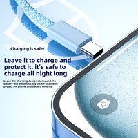 Câble USB 3.0 Type-C vers Type-C 60W en nylon avec câble de charge rapide USB C 3A, longueur 3M 2m pour utilisation avec iPhone