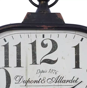 AK latón Metal clásico decoración del hogar Reloj de pared anillo cuadrado negro con numérico para decoración del hogar adornos de pared - Product Image 2