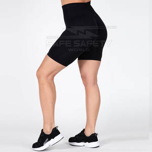 Meilleure vente Short de yoga taille haute pour femmes Logo personnalisé Short d'entraînement de gymnastique respirant Butt Lift taille élastique Skinny Hot - Product Image 3