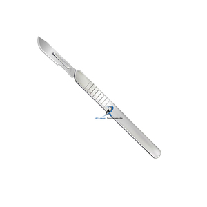 Juego de cuchillos quirúrgicos con mango de bisturí profesional con cuchillas de precisión de acero inoxidable para procedimientos médicos y veterinarios - Product Image 4