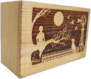 โบราณตกแต่งที่ไม่ซ้ํากันเถ้า Urns สําหรับมนุษย์ร่างกายงานศพเถ้ากล่องเก็บไม้แกะสลักสวยงามและ Urns - Product Image 3