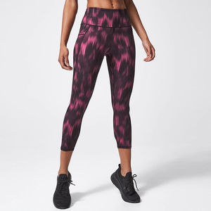 Newest Breathable Leggings Custom Sublimation Cotton Leggings Women High Elastic Yoga Pants <b>Tights</b> Quick Dry Leggings - Product Image 1