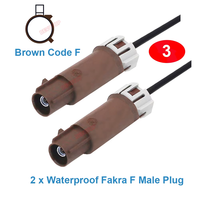Câble Fakra étanche noir, connecteur Fakra F mâle-femelle avec fixation, faisceau de câbles de raccordement Fakra BEVOTOP, câble automobile